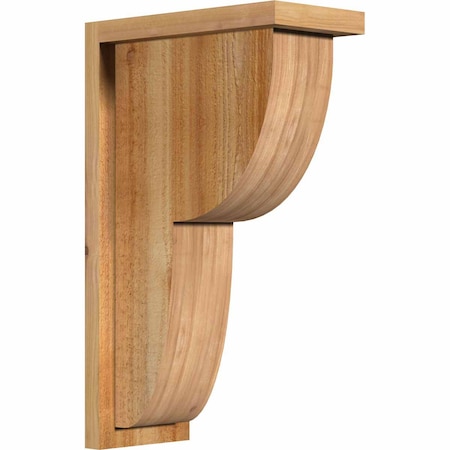 Ekena Millwork Crestline Rough Sawn Corbel w/Backplate, Western Red Cedar, 6"W x 12"D x 20"H COR06X12X20CRE01RWR